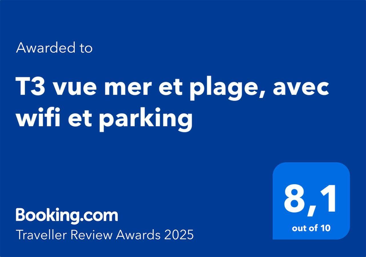 T3 Vue Mer Et Plage, Avec Wifi Et Parking Saint-Pierre-la-Mer  Екстериор снимка